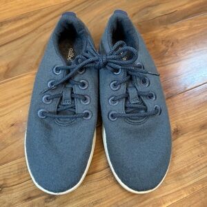 Allbirds Smallbirds Wool Runner Shoes Youth Sz 3 Blue Lace Up Casual Unisex